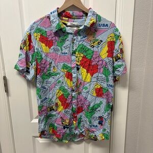 Loungefly Disney A Goofy Movie Camp Shirt Adult Size Large